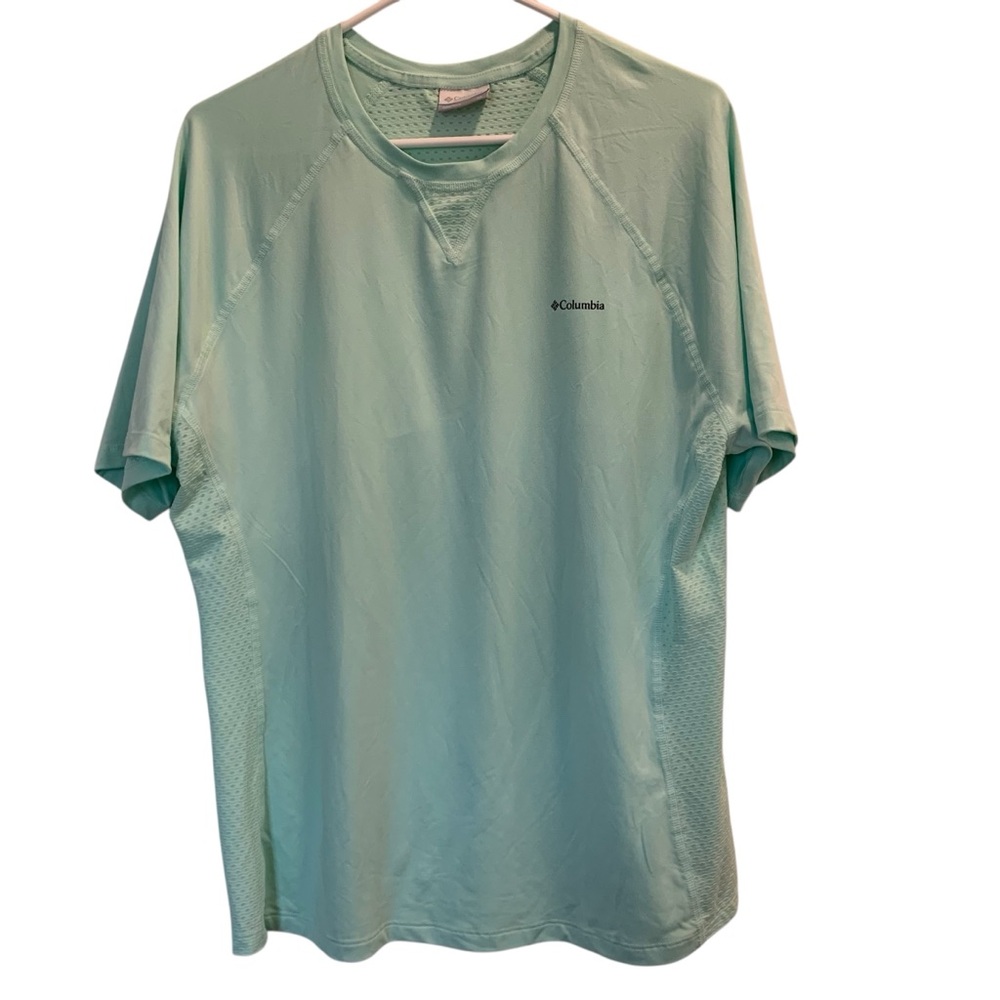Columbia Women’s Aqua Short Sleeve Performance Shirt Size XL - Picture 15 of 15